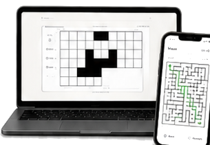 Play puzzles online on laptop and phone